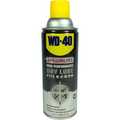 WD-40 DL-360 Specialist High Performance Dry Lube PTFE 360ml. WD-40 DL-360 Specialist High Performance Dry Lube PTFE 360ml.